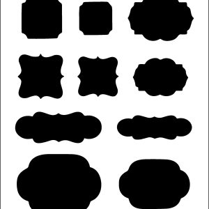 Stencil Etiquetas/440486 - 20x30cm