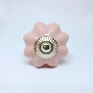 Puxador de Cerâmica Flore Rosa/1008-PINK