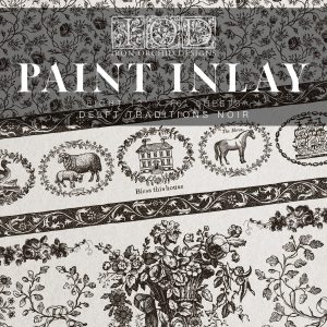 Paint Inlay Delft Traditions Noir - 30x40cm