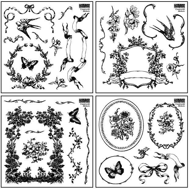 Carimbo Countryside Memoirs - 15,2x15,2cm