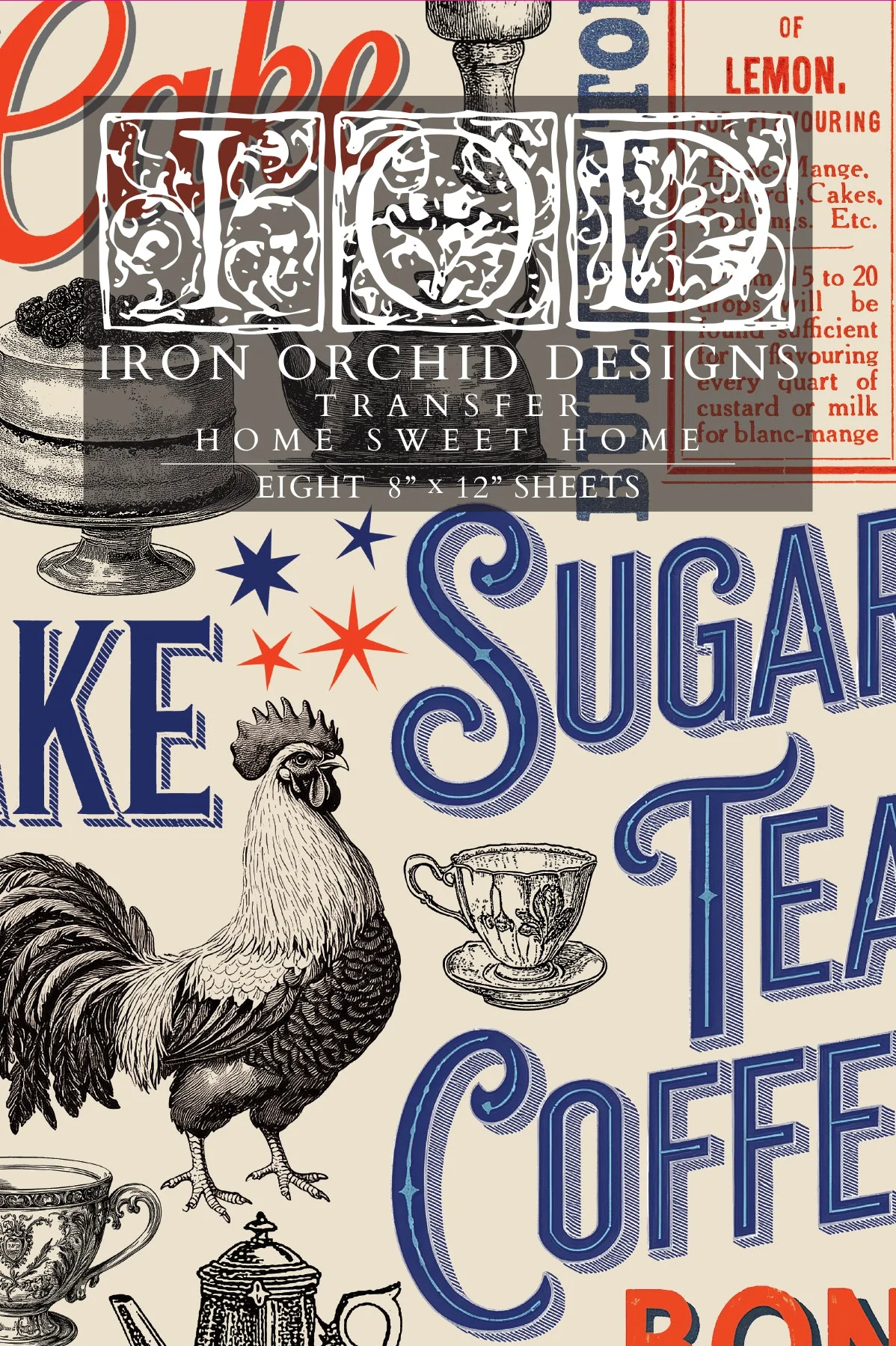 Transfer Home Sweet Home - 20x30cm