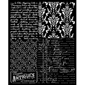 Stencil Brocante Antiques Mixes/KSTD160 - 20x25cm