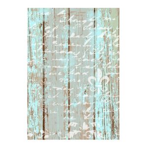 Papel de Arroz Texto em Madeira/PA385 - 30x41cm