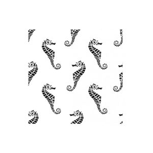 Stencil Cavalo Marinho/HDM169 - 25x25cm