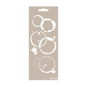 Stencil Manchas de Vaso/MU026 - 10x25cm