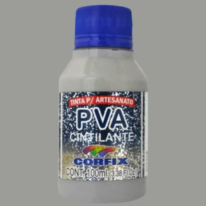 Tinta PVA Cintilante Cinza - 100ml