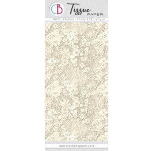 Papel Tissue Antique Linen Lace/HT022 - 69x49cm