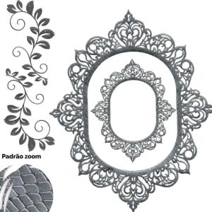 Transfer Conjunto Oval Prateado/13320.3