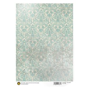 Papel de Arroz Blue Damask/1338 - 29,7x42cm