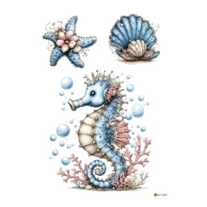 Transfer Cavalo Marinho/13449 - 20x28cm