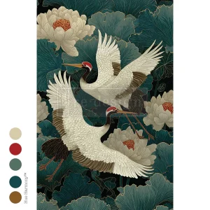 Papel para Decoupage em Tecido Grace In Flight - 49,5x76cm