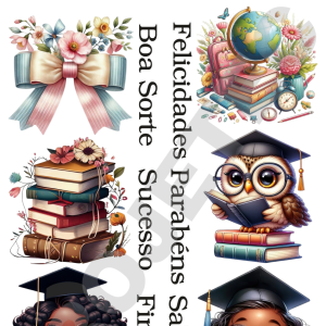 Transfer DTF Aplique para Finalistas - 14x20cm