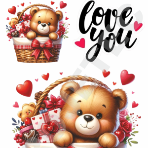 Transfer DTF Aplique Love - 14x20cm