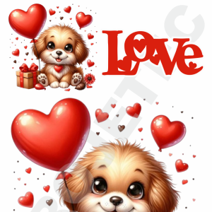 Transfer DTF Aplique Love - 14x20cm