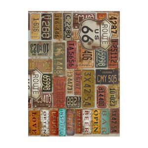 Papel de Arroz Matriculas/PA325 - 30x41cm