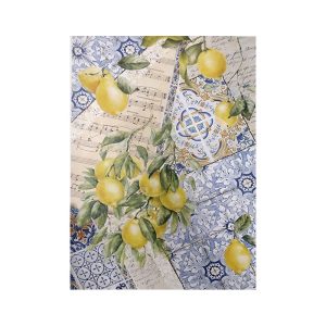 Papel de Arroz Com Limões Grandes/PA663 - 30x41cm