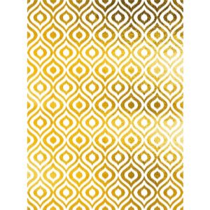 Papel de Arroz Retrô Fundo Dourado/ORO016 - 30x41cm