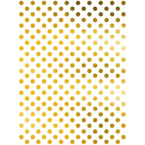 Papel de Arroz Com Fundo Dourado e Bolinhas/ORO024 - 30x41cm