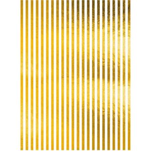 Papel de Arroz Com Fundo Dourado e Linhas/ORO025 - 30x41cm