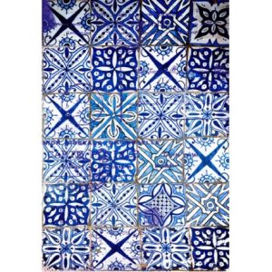 Papel de Arroz Azulejos Azuis/PA306 - 30x41cm
