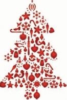 Stencil Arvore de Natal/80203 - 21 x 15cm