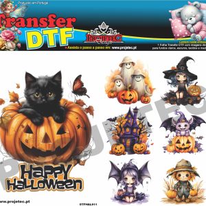 Transfer DTF Halloween A5/2 Partes - DTFHAL011