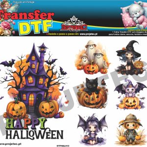 Transfer DTF Halloween A5/2 Partes - DTFHAL012